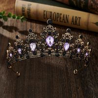 Glam Luxurious Lady Crown Alloy Plating Inlay Zircon Crown sku image 2