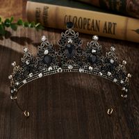 Glam Luxurious Lady Crown Alloy Plating Inlay Zircon Crown sku image 4