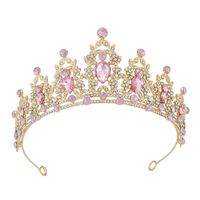 Glam Luxurious Lady Crown Alloy Plating Inlay Zircon Crown main image 2