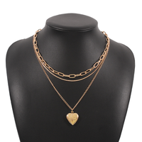 Simple Style Solid Color Alloy Women's Necklace sku image 1