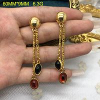 Retro Solid Color Alloy Plating Women's Jewelry Set main image 2