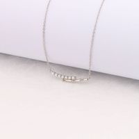 Simple Style Solid Color Sterling Silver Pearl Pendant Necklace In Bulk main image 3