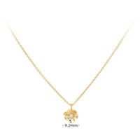 Simple Style Flower Sterling Silver Pearl Pendant Necklace In Bulk sku image 2