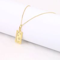 Simple Style Star Sterling Silver 18k Gold Plated Pendant Necklace In Bulk main image 1