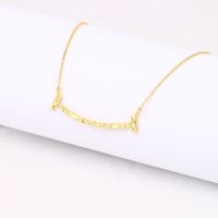 Simple Style Solid Color Sterling Silver 18k Gold Plated Pendant Necklace In Bulk main image 4