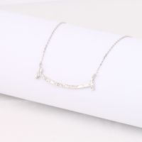Simple Style Solid Color Sterling Silver 18k Gold Plated Pendant Necklace In Bulk main image 3