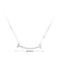 Simple Style Solid Color Sterling Silver 18k Gold Plated Pendant Necklace In Bulk sku image 1