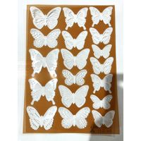Retro Butterfly Plastic Wall Sticker sku image 1