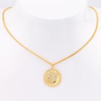 Simple Style Star Sterling Silver 18k Gold Plated Zircon Pendant Necklace In Bulk main image 1