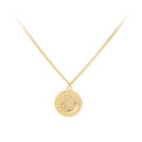 Simple Style Star Sterling Silver 18k Gold Plated Zircon Pendant Necklace In Bulk main image 2
