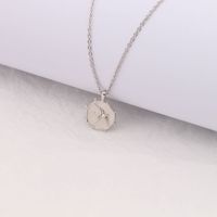 Simple Style Solid Color Sterling Silver 18k Gold Plated Pendant Necklace In Bulk main image 3