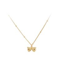Cute Bow Knot Sterling Silver 18k Gold Plated Pendant Necklace In Bulk main image 2