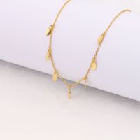 Simple Style Solid Color Sterling Silver 18k Gold Plated Zircon Necklace In Bulk sku image 2