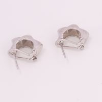1 Pair Vintage Style Star Plating Sterling Silver White Gold Plated Gold Plated Hoop Earrings main image 3