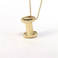 Simple Style Classic Style Letter Copper 18k Gold Plated Pendant Necklace In Bulk main image 4