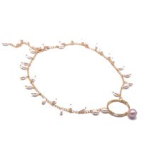 Simple Style Round Freshwater Pearl Copper Plating 18k Gold Plated Choker main image 2