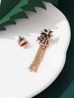 Sweet British Style Christmas Tree Snowflake Alloy Inlay Artificial Rhinestones Women's Brooches 1 Set main image 3