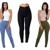 Women's Daily Vacation Solid Color Full Length Zipper Skinny Pants main image 5