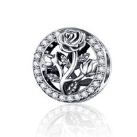 Casual Glam Flower Sterling Silver Inlay Zircon Jewelry Accessories sku image 4