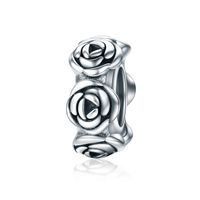Casual Glam Flower Sterling Silver Inlay Zircon Jewelry Accessories sku image 1