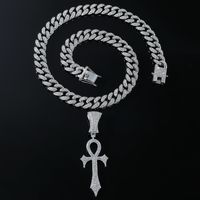 Hip-hop Cross Alloy Inlay Rhinestones Men's Pendant Necklace Necklace Pendant main image 3