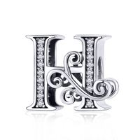 Simple Style Letter Zircon Sterling Silver Wholesale Jewelry Accessories sku image 21