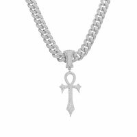 Hip-hop Cross Alloy Inlay Rhinestones Men's Pendant Necklace Necklace Pendant sku image 4