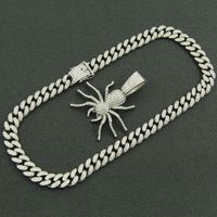Hip-hop Exaggerated Spider Alloy Inlay Rhinestones Men's Pendant Necklace Necklace Pendant sku image 4