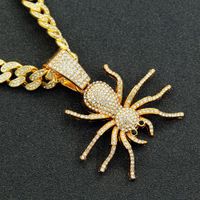 Hip-hop Exaggerated Spider Alloy Inlay Rhinestones Men's Pendant Necklace Necklace Pendant main image 1