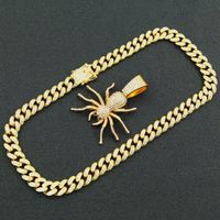 Hip-hop Exaggerated Spider Alloy Inlay Rhinestones Men's Pendant Necklace Necklace Pendant sku image 3