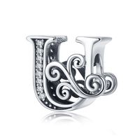 Simple Style Letter Zircon Sterling Silver Wholesale Jewelry Accessories sku image 13