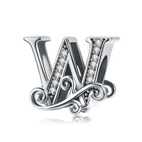 Simple Style Letter Zircon Sterling Silver Wholesale Jewelry Accessories sku image 22