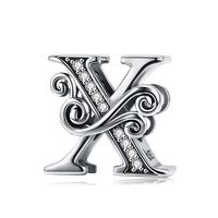 Simple Style Letter Zircon Sterling Silver Wholesale Jewelry Accessories sku image 18