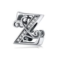 Simple Style Letter Zircon Sterling Silver Wholesale Jewelry Accessories sku image 12