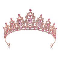 Fashion Crown Alloy Inlay Rhinestones Crown 1 Piece sku image 40