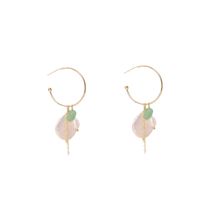 1 Pair Simple Style Round Patchwork Freshwater Pearl Copper 18k Gold Plated Drop Earrings main image 5