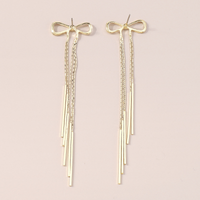 Wholesale Jewelry Sweet Simple Style Solid Color Alloy Hollow Out Drop Earrings main image 3
