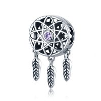 Casual Dreamcatcher Sterling Silver Inlay Zircon Jewelry Accessories sku image 1