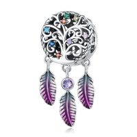 Casual Dreamcatcher Sterling Silver Inlay Zircon Jewelry Accessories sku image 7