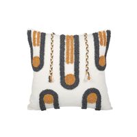 Retro Stripe Tufting Throw Pillow sku image 20