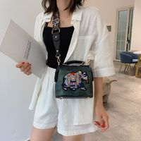 Women's Small All Seasons Pu Leather Animal Streetwear Square Magnetic Buckle Shoulder Bag main image 3