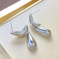 1 Pair Ig Style Simple Style Water Droplets Plating Copper Drop Earrings main image 2