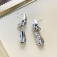 1 Pair Ig Style Simple Style Water Droplets Plating Copper Drop Earrings sku image 2