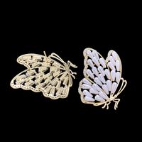 1 Pair Lady Classic Style Butterfly Copper Earrings main image 3