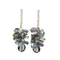 1 Pair Lady Fruit Inlay Copper Artificial Crystal Drop Earrings main image 6