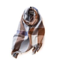 Femmes De Base Plaid Polyester Foulard main image 5