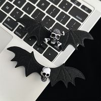 Ins Black Sweet Cool Earth Disco Hip Hop Dark Skull Barrettes Black Bat Demon Wings Side Clip Harajuku Hairclip Accessories main image 5