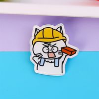 Ins Style Cute Cartoon Acrylic Kitten Brooch Badge Wholesale Clothes And Bags Pendant Patch Jewelry Pin sku image 2
