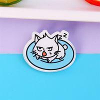 Ins Style Cute Cartoon Acrylic Kitten Brooch Badge Wholesale Clothes And Bags Pendant Patch Jewelry Pin sku image 3