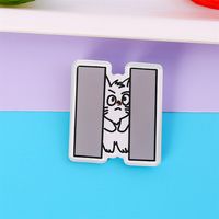 Ins Style Cute Cartoon Acrylic Kitten Brooch Badge Wholesale Clothes And Bags Pendant Patch Jewelry Pin sku image 10